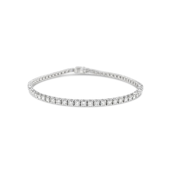 Pulsera tennis Bauer oro blanco 18K y diamantes