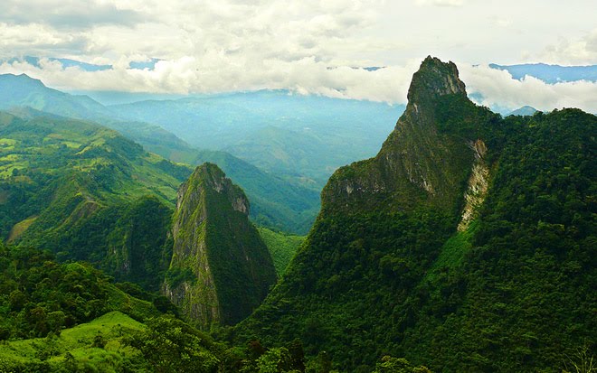 Montañas Fura y Tena en la región de Boyacá, Colombia