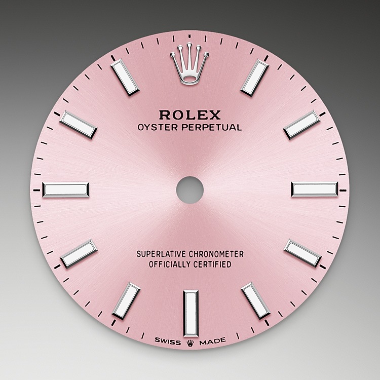 pink dial oystersteel m277200 0004