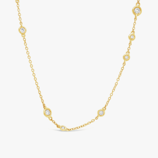 Collar Bauer oro rosa 18K y diamantes