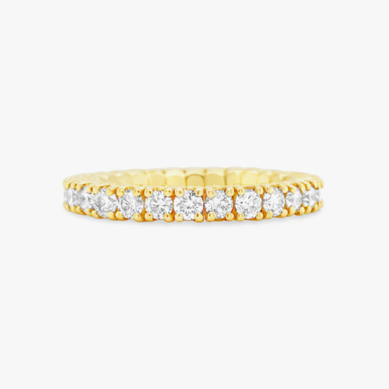 Anillo Bauer oro amarillo 18K y diamantes
