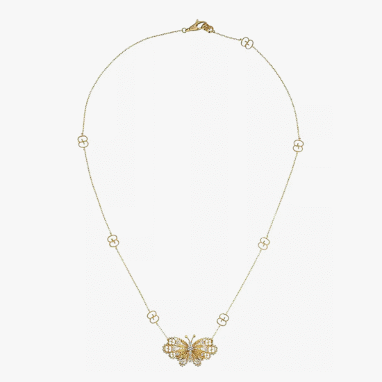 Collar Gucci Le marché des merveilles oro amarillo 18k y diamantes