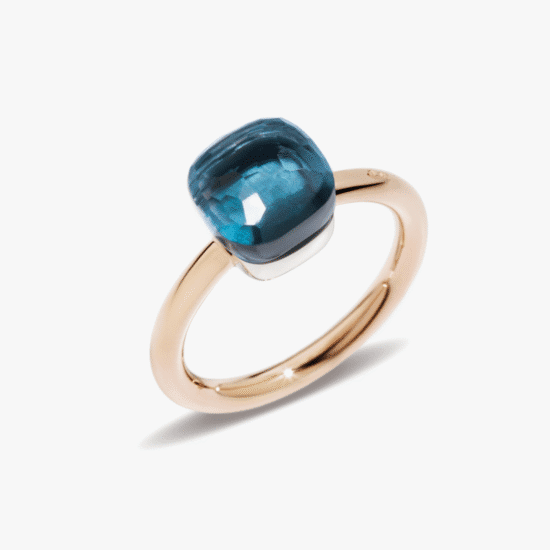 ANILLO POMELLATO NUDO PETIT TOPACIO LONDON BLUE