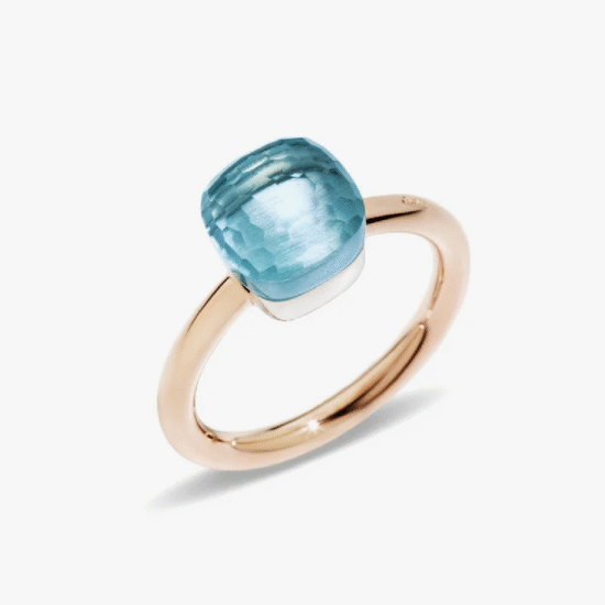 ANILLO POMELLATO NUDO PETIT BLUE TOPAZ