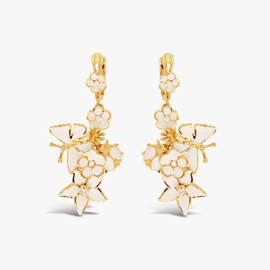 Aretes Bauer oro amarillo 18K