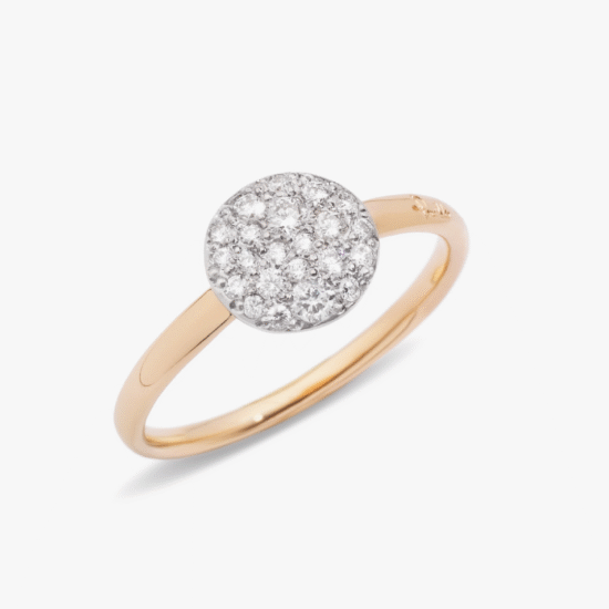 ANILLO POMELLATO SABBIA ORO ROSA Y DIAMANTES