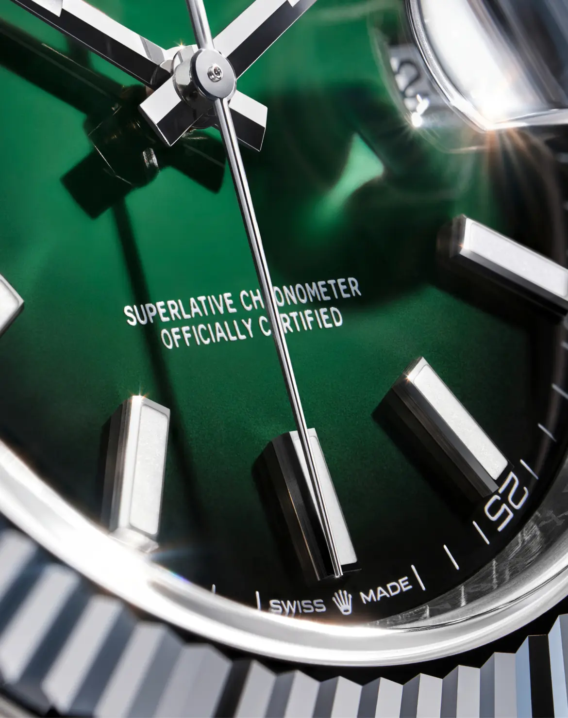 rolex new watches 2026 the datejust green lacquer ombre dial m126334 0033 portrait.webp