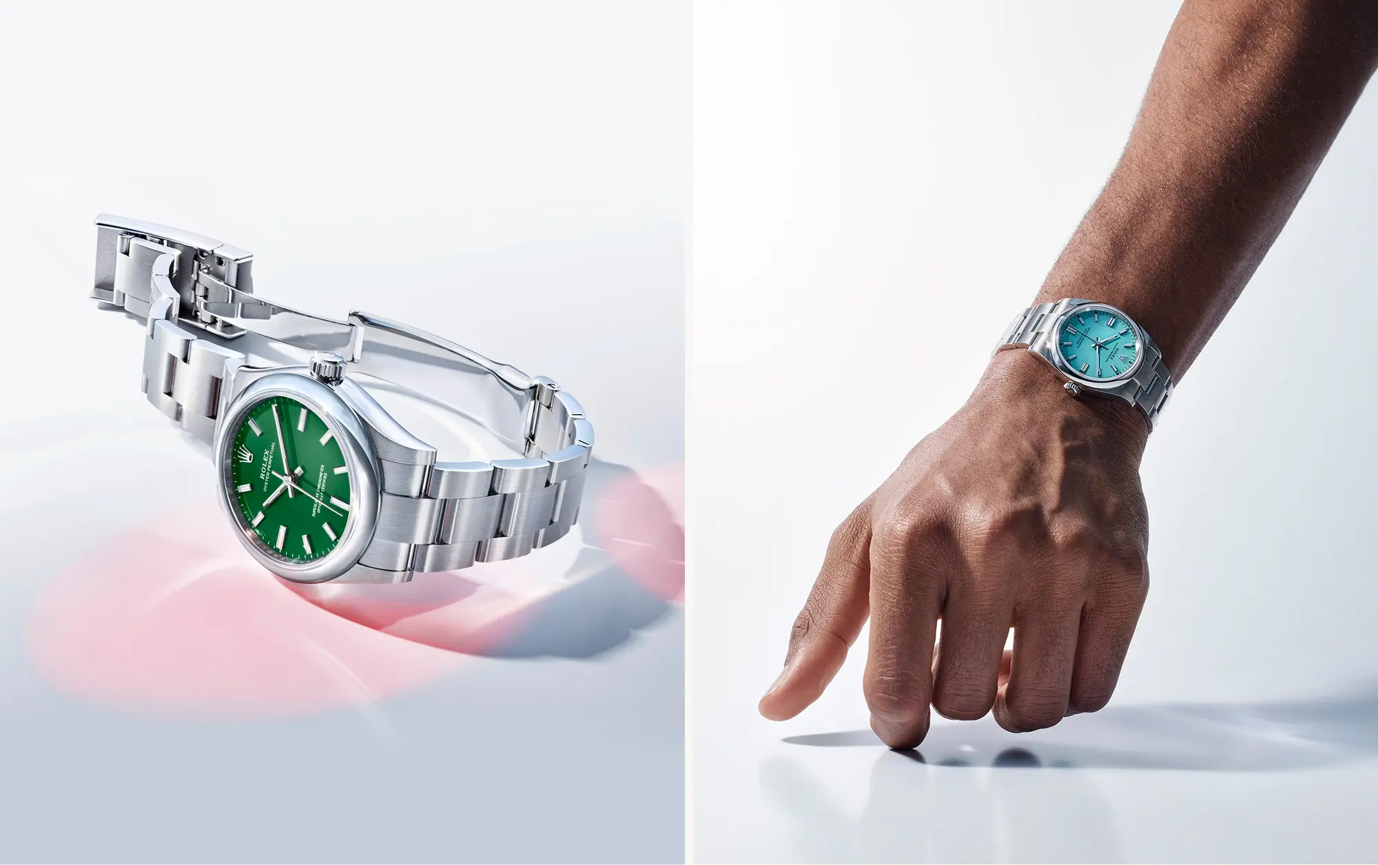rolex oyster perpetual reliability and precision m277200 0006 and m126000 0006 landscape.webp