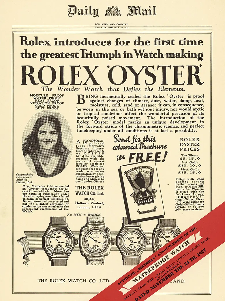 rolex oyster story 1927 mercedesgleitze portrait.webp
