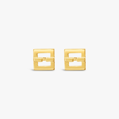 Aretes topos hebilla Bauer oro amarillo 18K 1