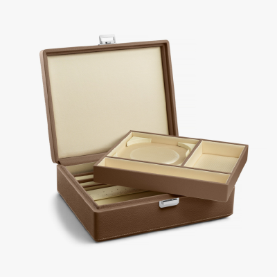 Joyero castaño scatola del tempo joyeria bauer 1