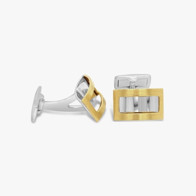 Mancornas Bauer oro blanco, oro rosa 18k 1