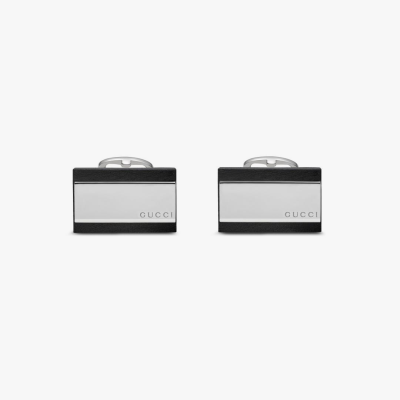 Mancornas gucci men plata 925 y cuero 1
